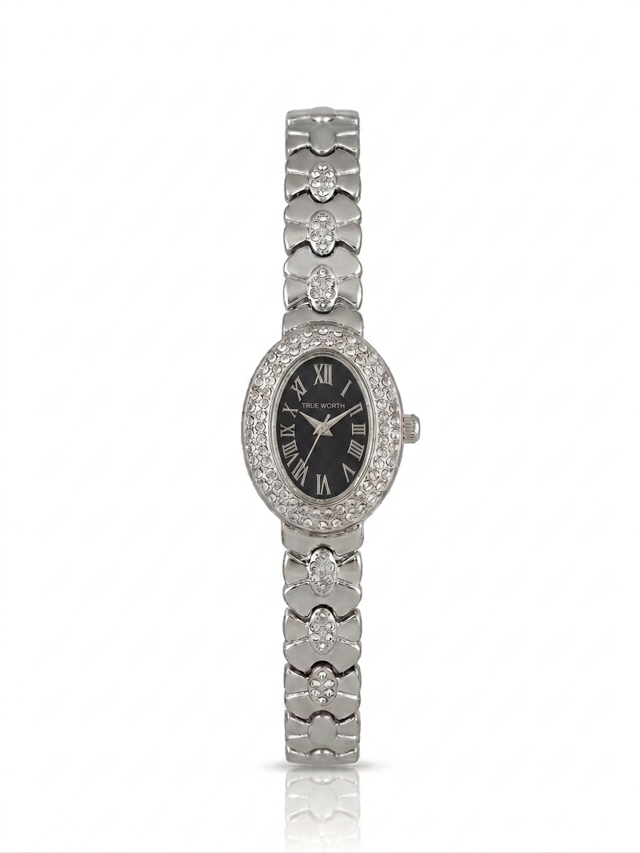✨ Zirconium Studded Classic OVAL True worth Watch ✨