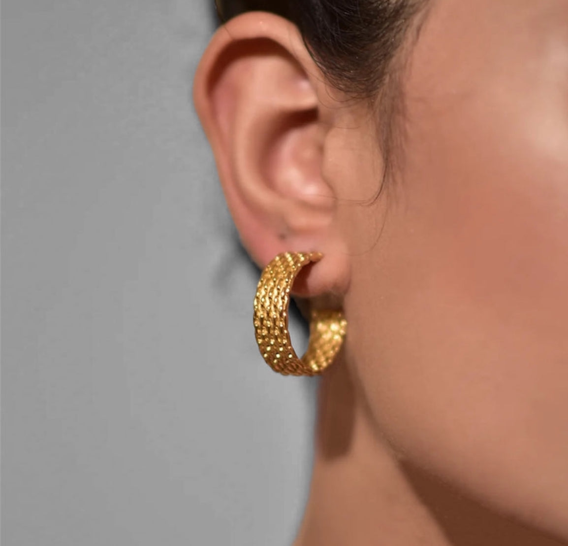 ✨Stainless steel Rovena Hoop earrings✨