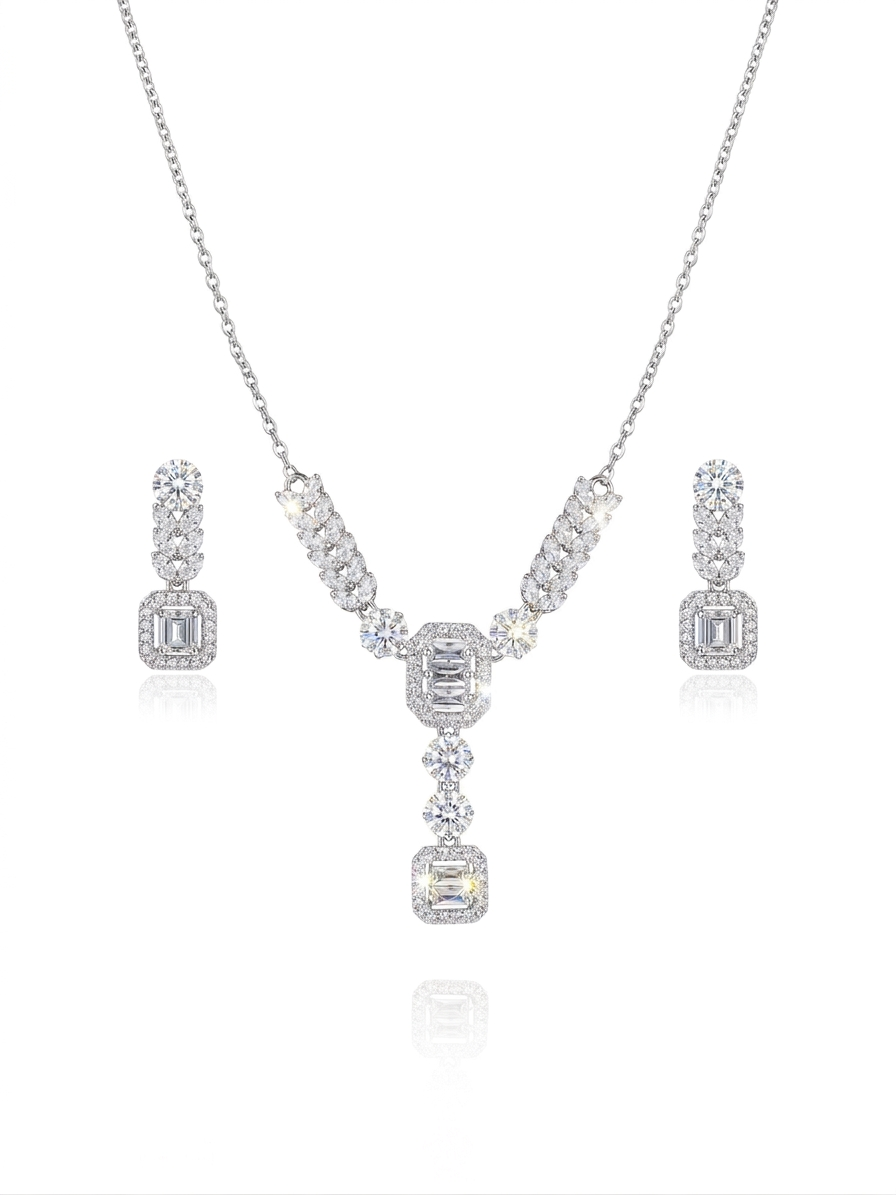 ✨Exclusive S925 Sterling Silver zirconium Classic set ✨