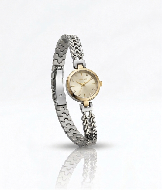 ✨Exclusive SilverXGold White Dial Mk watch ✨