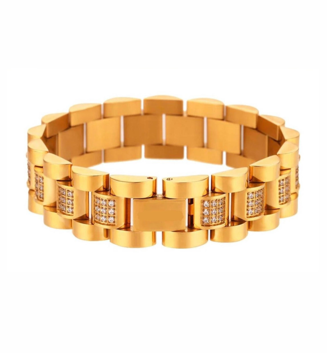 ✨Zircon studded PVD chain bracelet✨