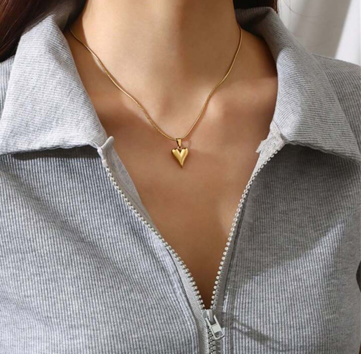 ✨Stainless steel Golf Heart Pendant tops set ✨