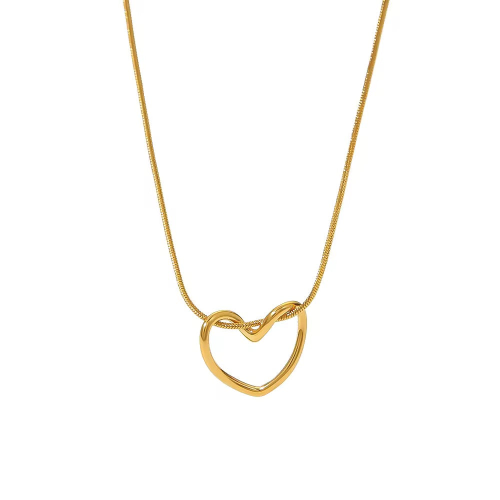 ✨Stainless steel Gold Heart Pendant ✨