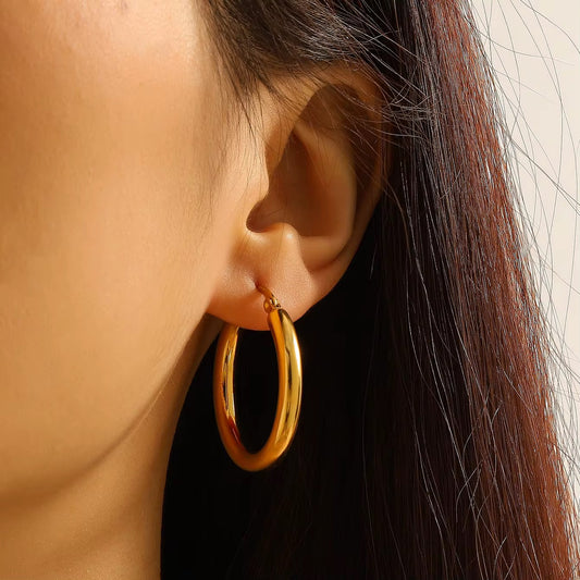 ✨Stainless steel Gold Hoop earrings ✨