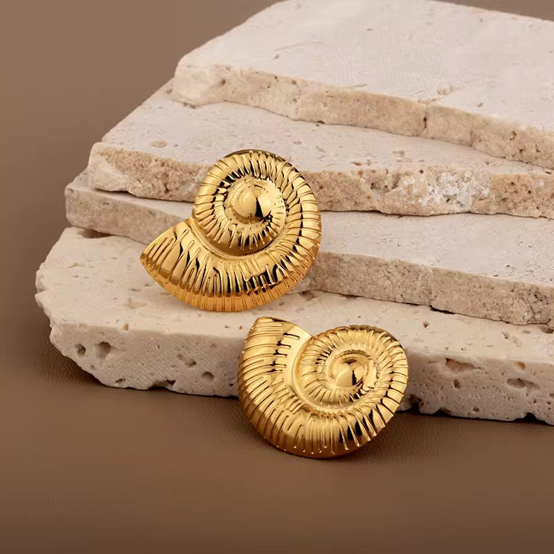 ✨Stainless steel Gold Chunky Golito Hoop earrings✨