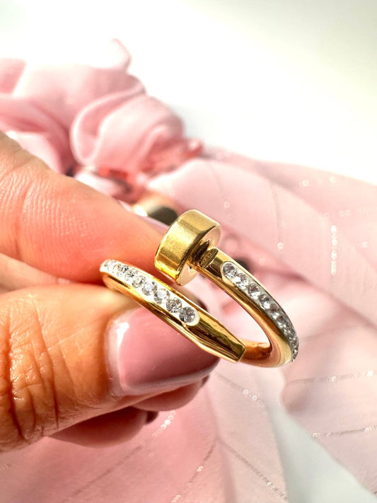 ✨Exclusive Crystal Studded Luxury Nail Ring✨