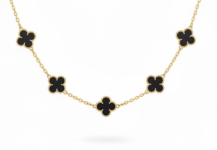 Lux Black Motif Necklace