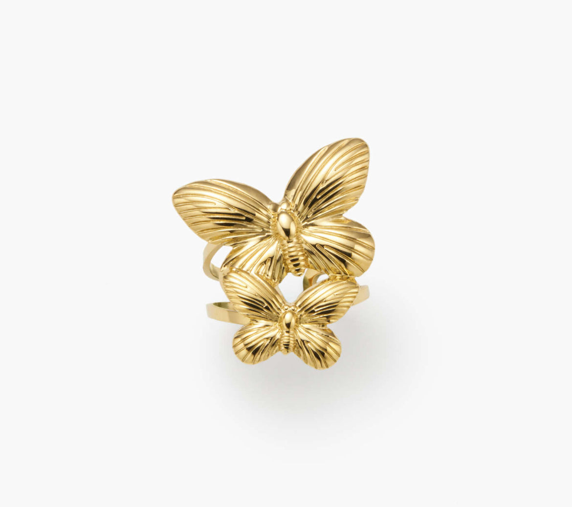 ✨Stainless steel Gold Butterfly Adjustable Ring ✨