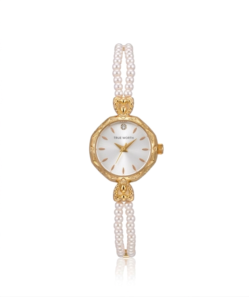 ✨Exclusive Classic Stainless Steel Pearl Watch✨