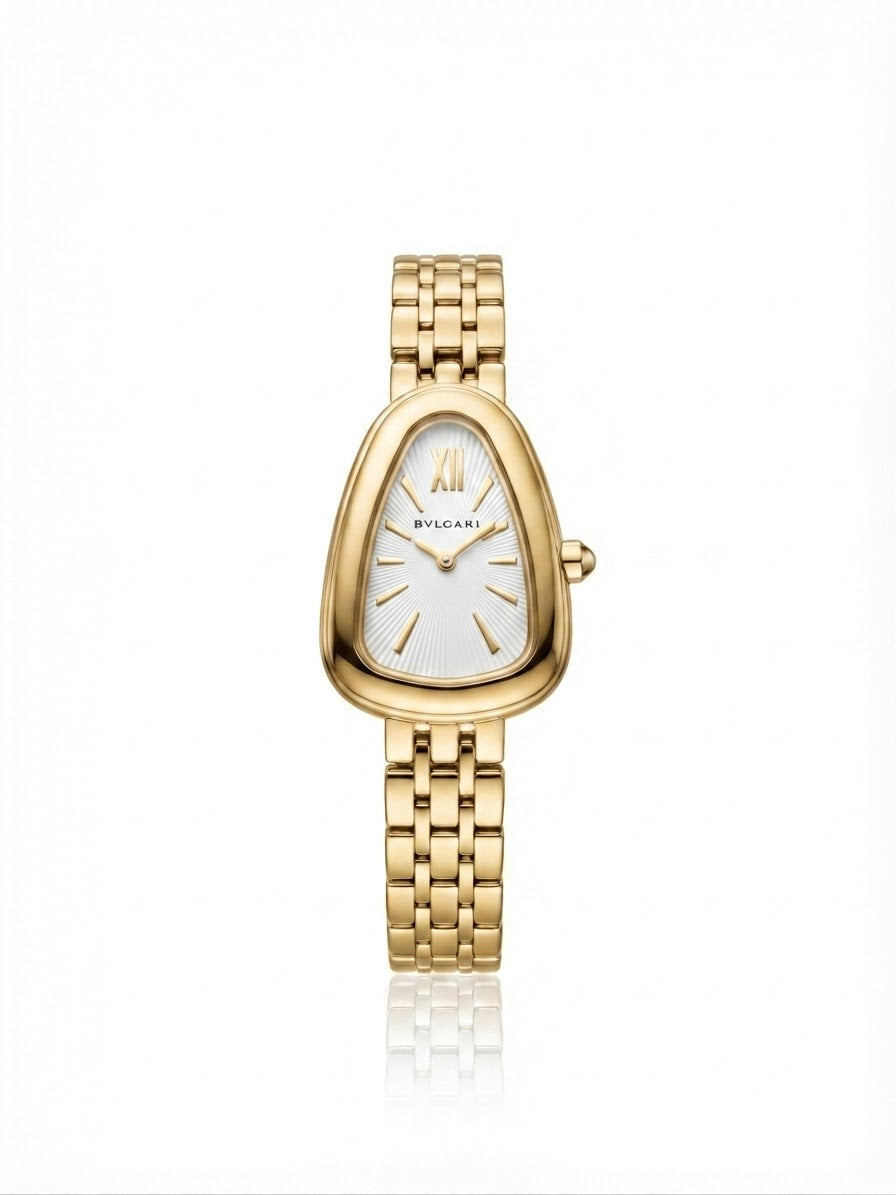 ✨Exquisite Gold stainless steel white dial Bvlg Watch✨