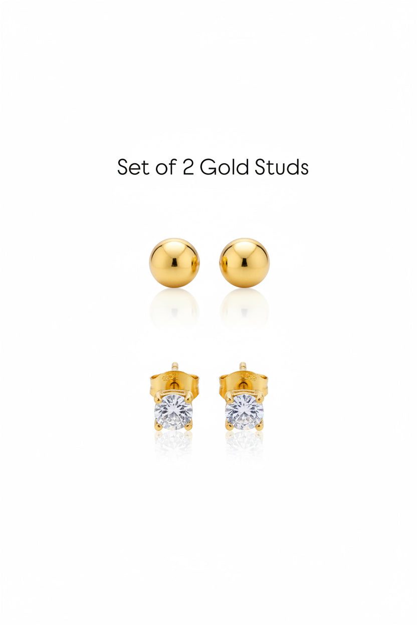 ✨Stainless steel Set of 2 Stud Earrings ✨