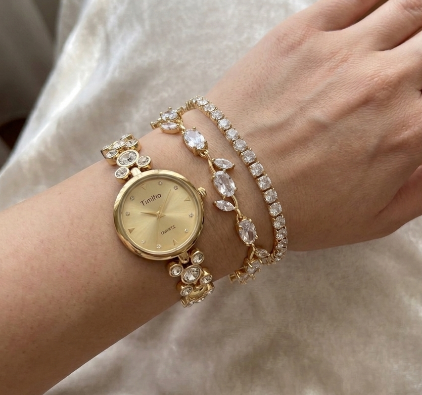 ✨ Exquisite Gold Zircona Stack ✨