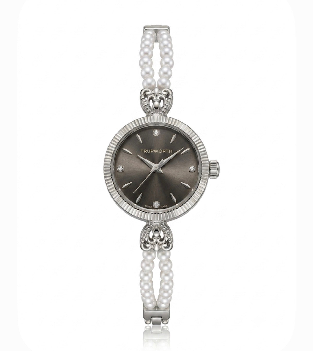 ✨Stainless steel SilverXBlack Pearl watch✨