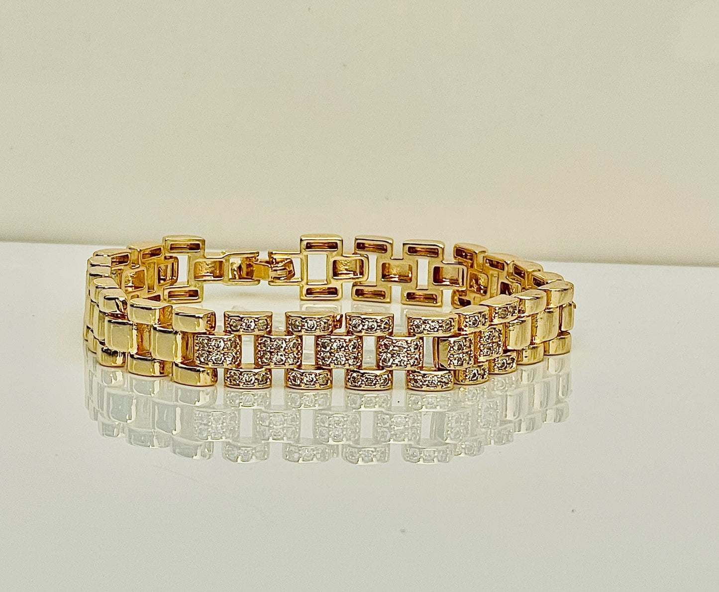 18k zircon studded Pvd Bracelet ✨