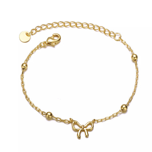 ✨Exquisite Stainless steel Gold Bow Chain Bracelet ✨