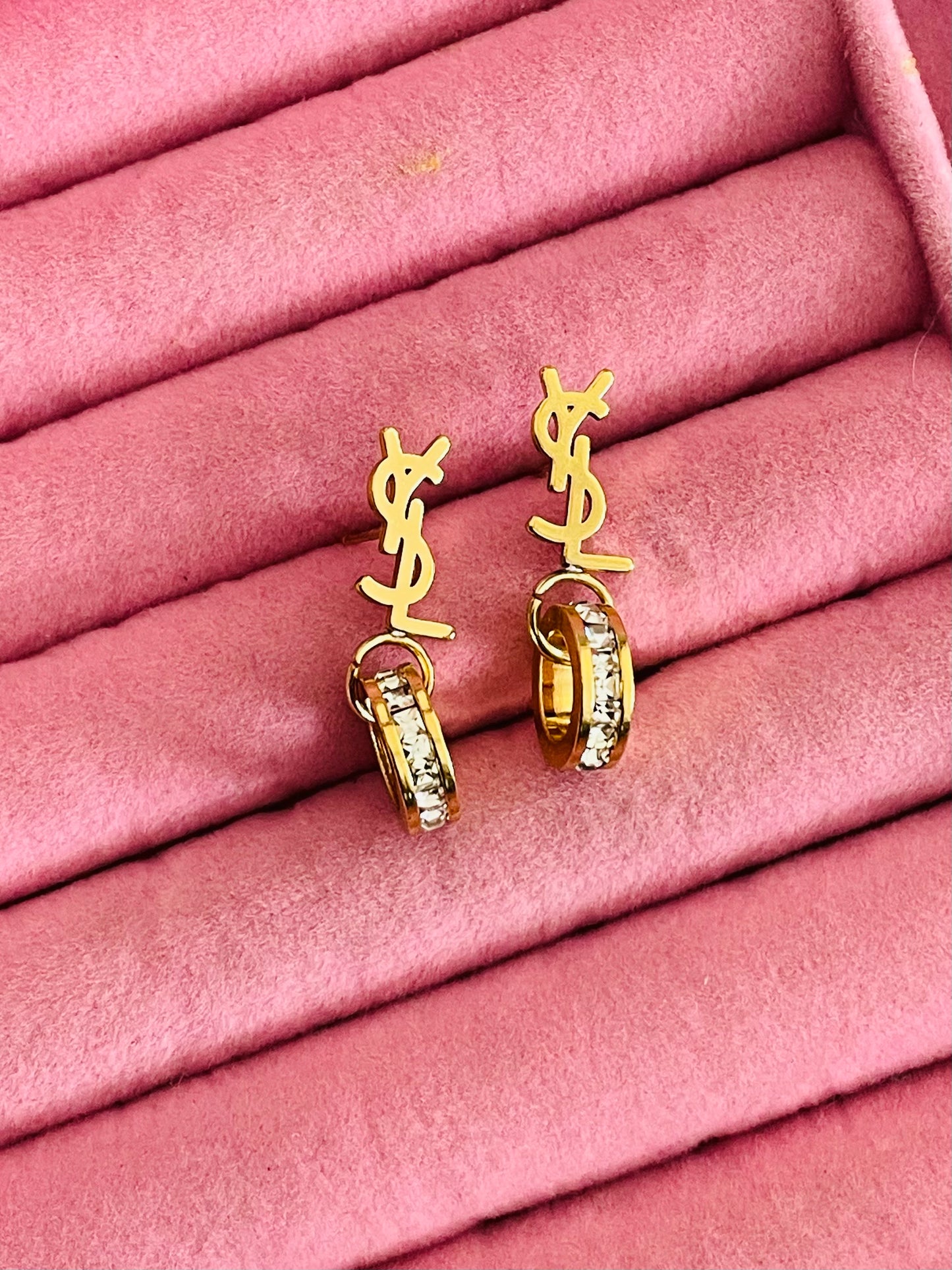 ✨YSĻ Gold Zirconia Drop Earrings ✨