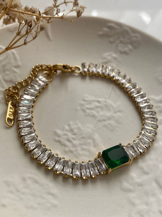 ✨Emerald Zirconium Premium Tennis Bracelet ✨