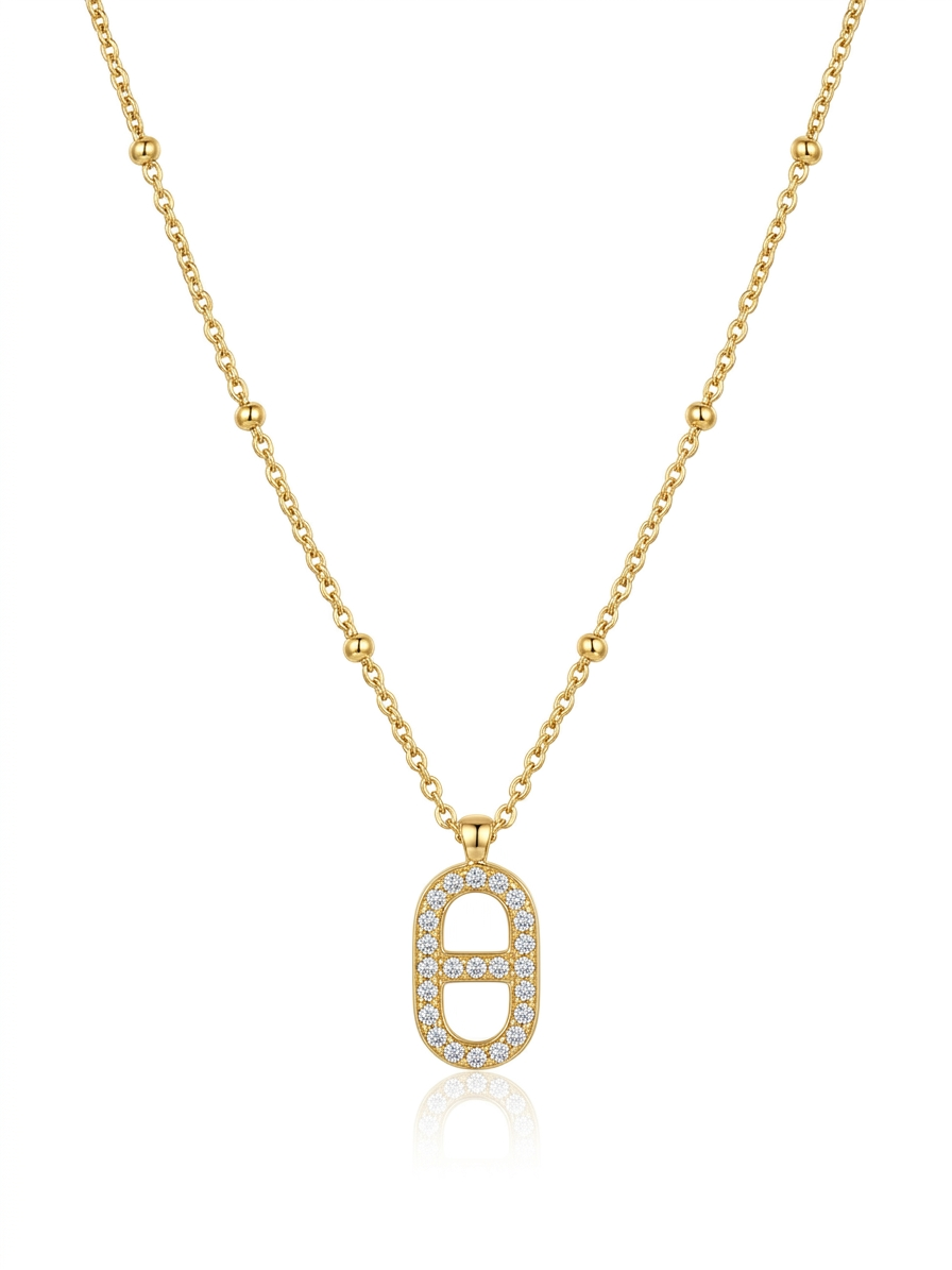 ✨Exclusive Stainless steel Gold Zircona Pendant ✨