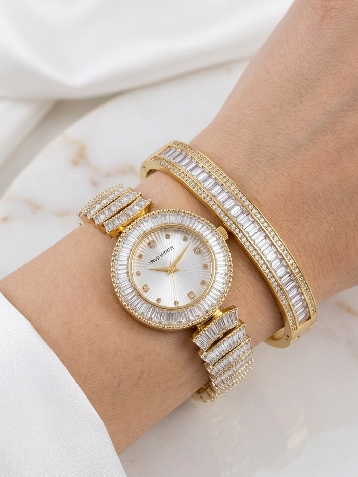 ✨Authentic Zirconium Gold Exquisite Stack✨
