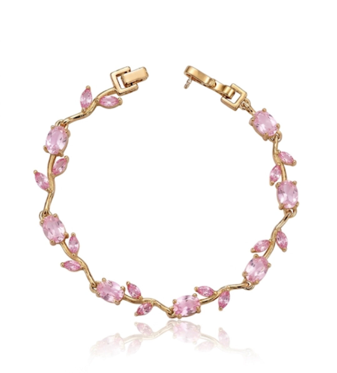 ✨Exclusive Pink Gold Tulip chain Bracelet ✨