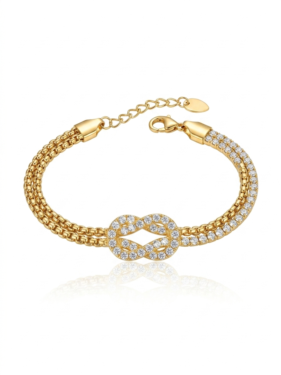 ✨Exclusive Zirconia Knotted chain Bracelet ✨