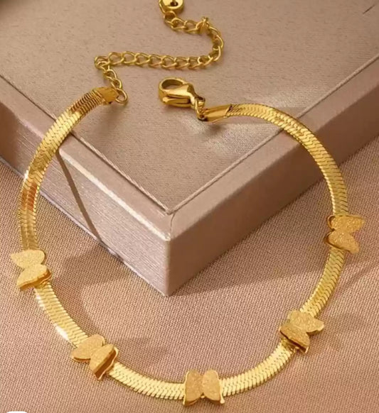 ✨Stainless steel Butterfly Snake Chain Bracelet ✨