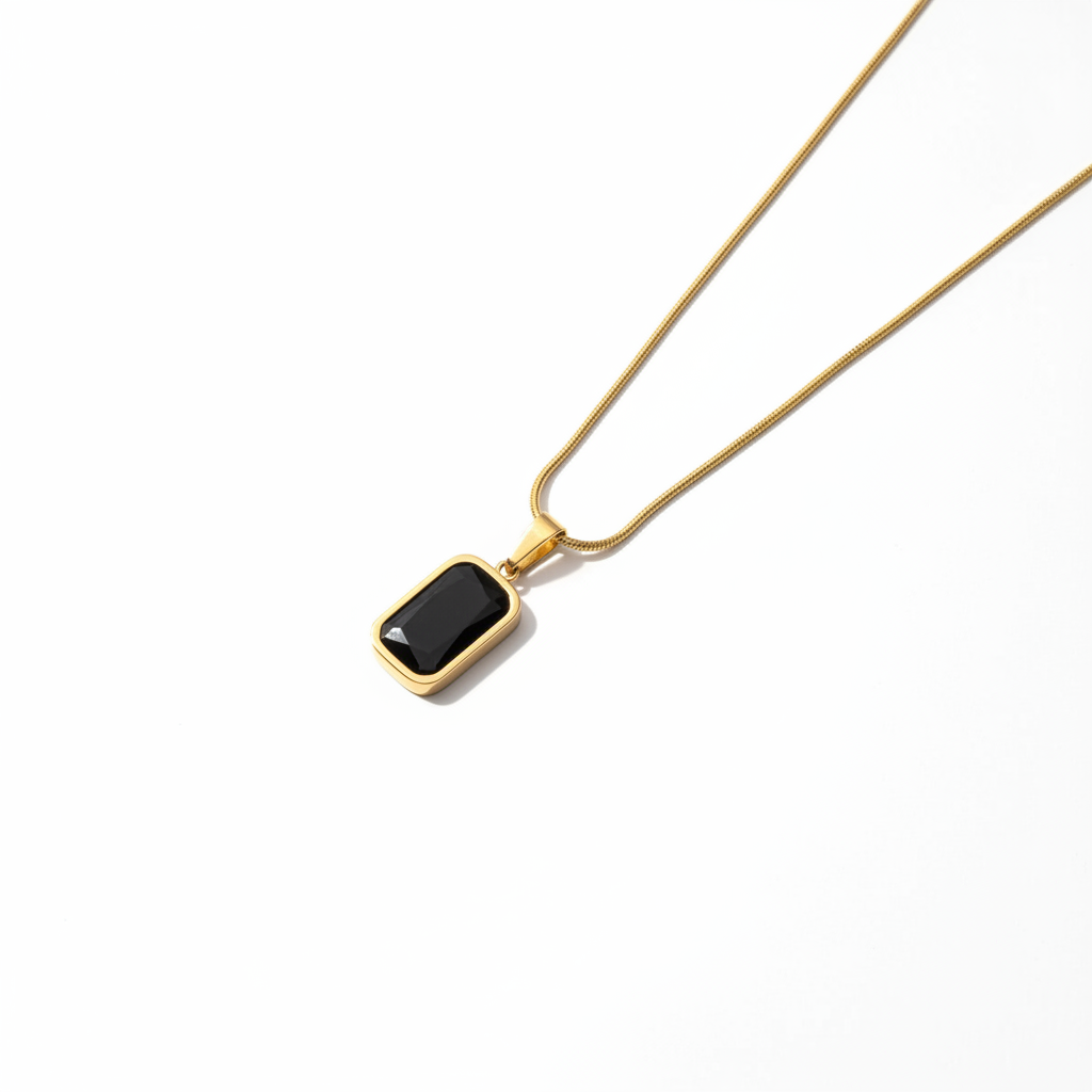 ✨Massonite Black Gold Onyx Pendant✨