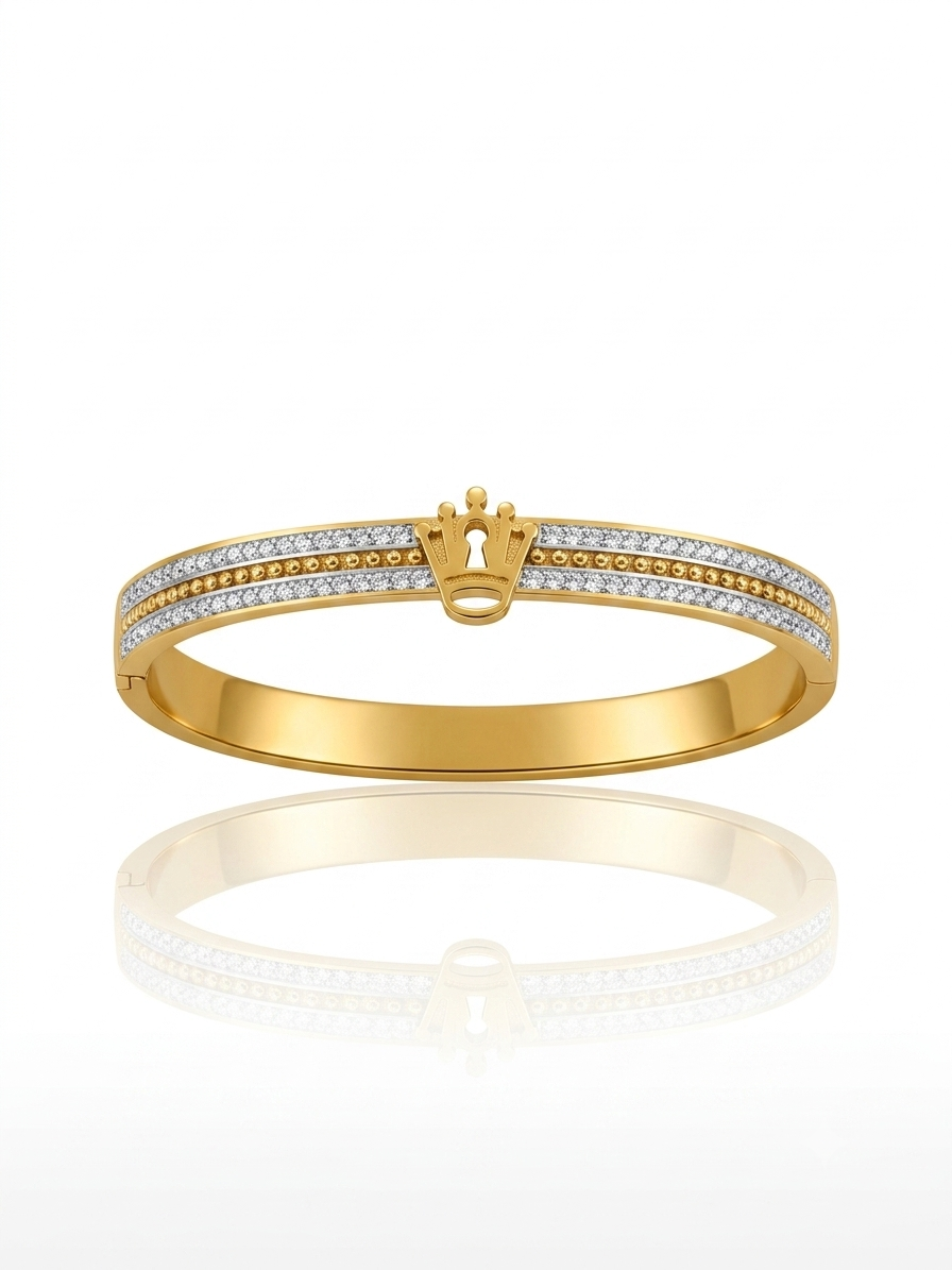 ✨Exclusive Zirconia Studded Rlx Cuff bracelet ✨