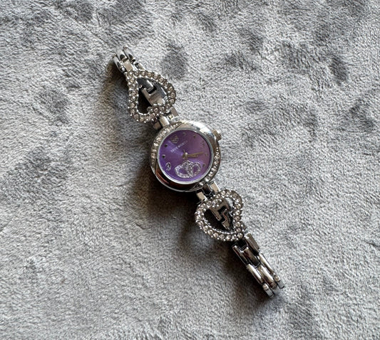 ✨Exclusive SilverXPurple Trueworth Heart Chain Watch ✨
