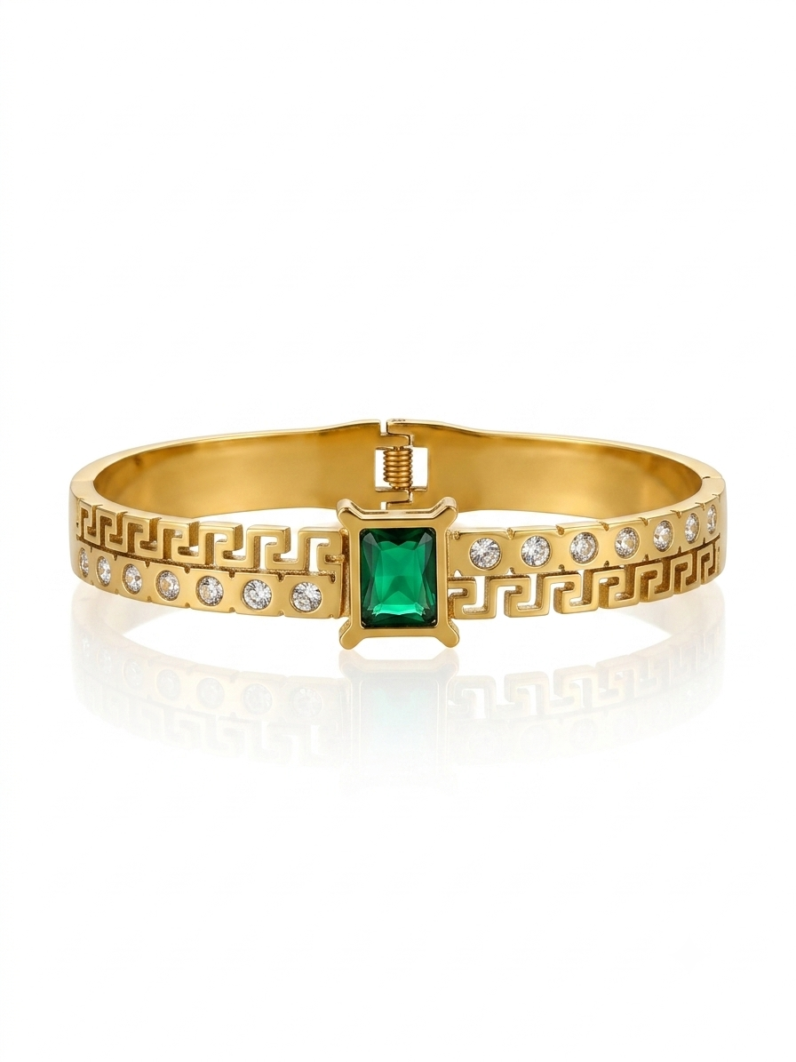 ✨Exclusive Zirconia Emerald Cuff bracelet ✨