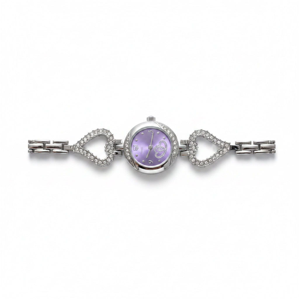 ✨Exclusive SilverXPurple Trueworth Heart Chain Watch ✨