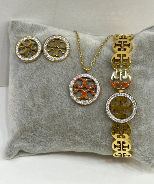 ✨Stainless Steel diamantés Set✨