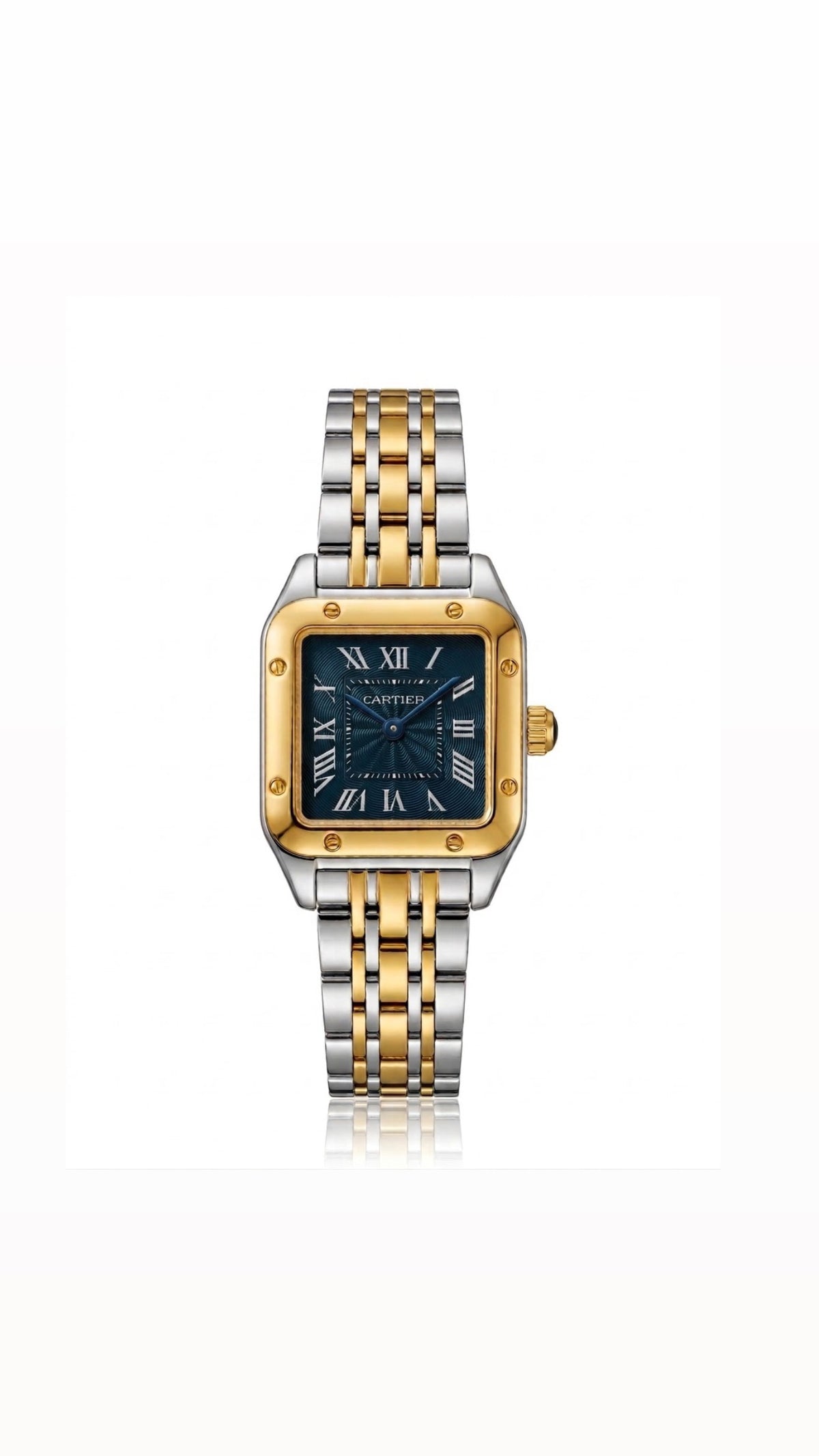 ✨Stainless steel Exclusive SilverXGold Classic Carte Blue Dial Watch✨