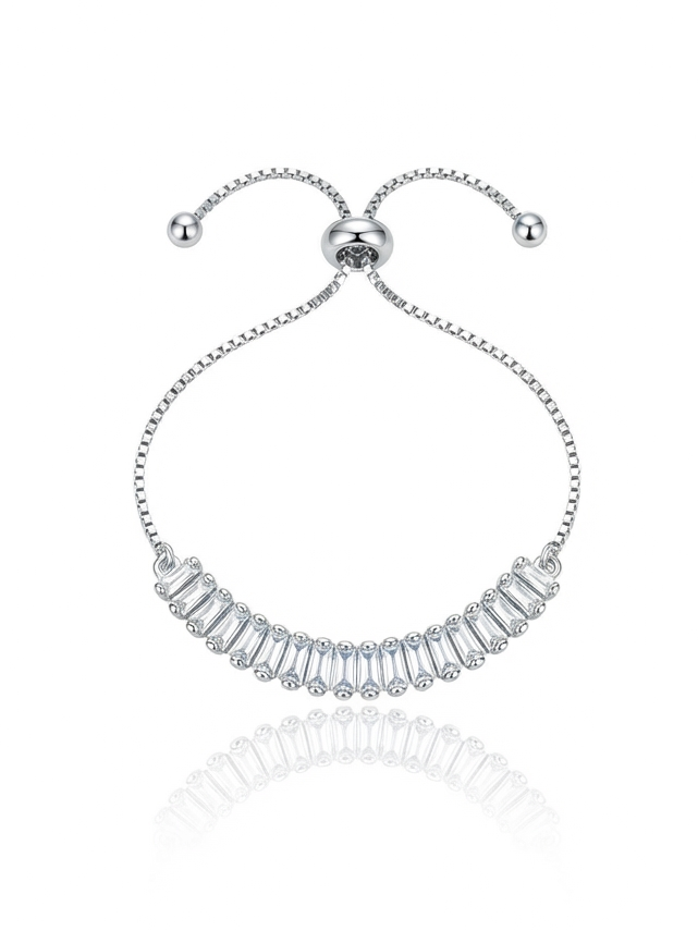 ✨Exquisite adjustable Diamond cut tennis chain bracelet ✨