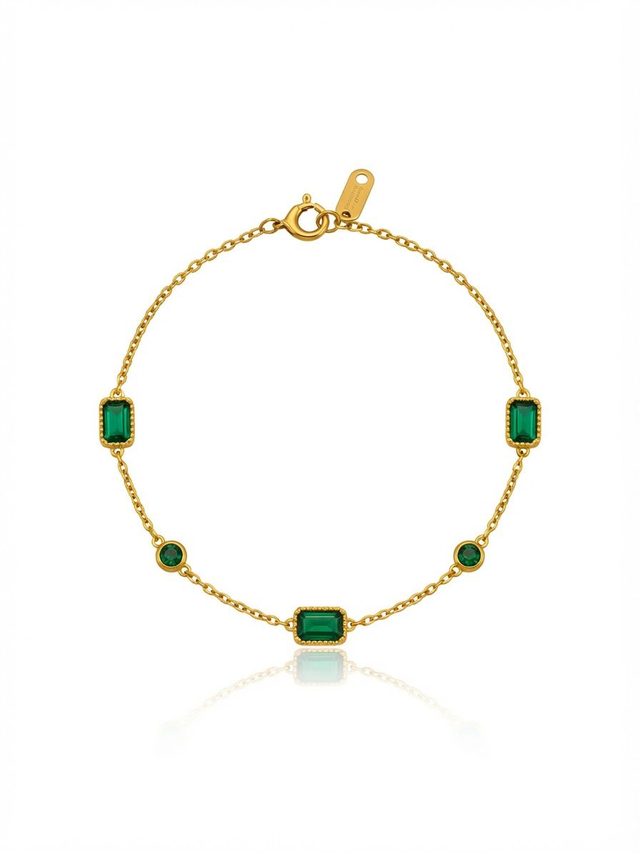 ✨18k Exclusive emerald chain bracelet ✨