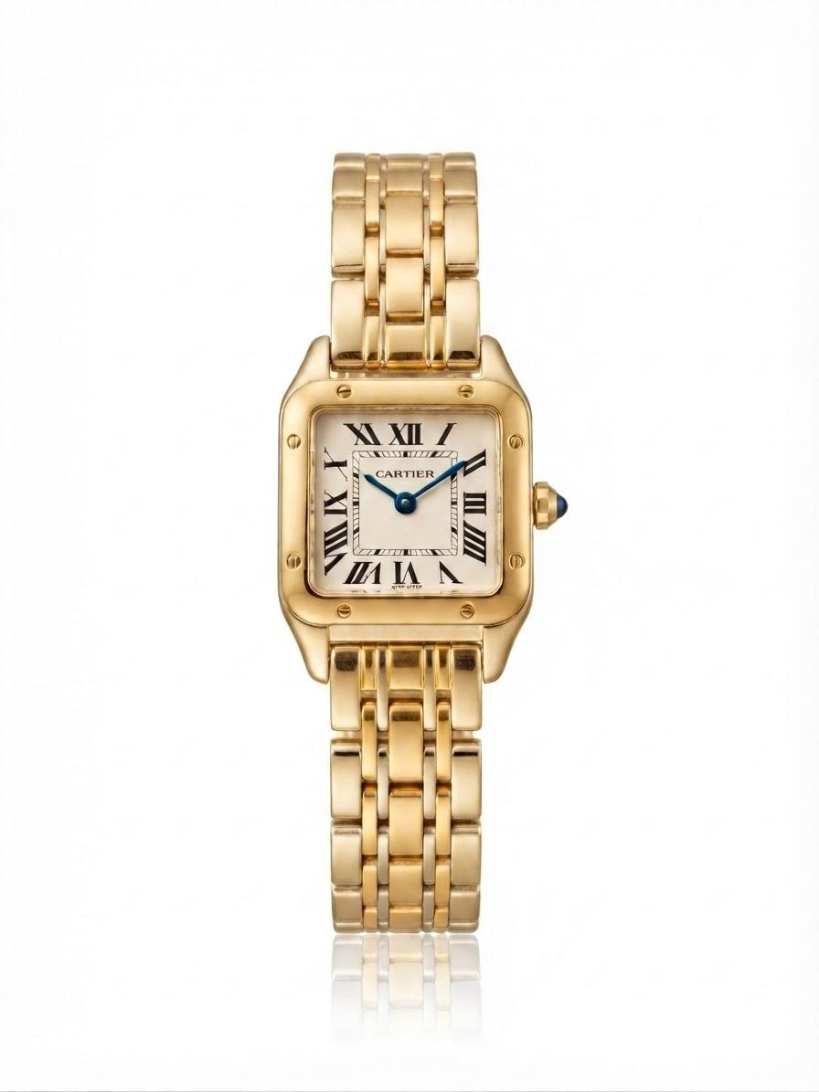 ✨Exquisite Gold stainless steel white dial Carté Watch✨