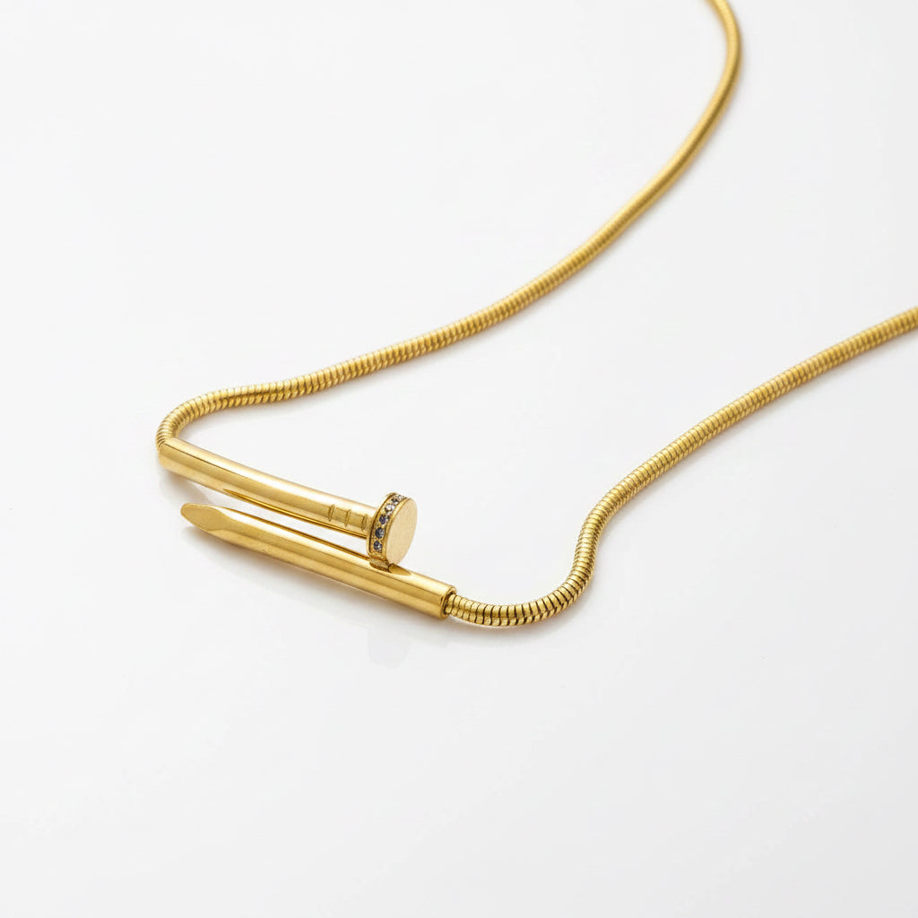 ✨Exclusive Gold Crystal Nail Pendant ✨