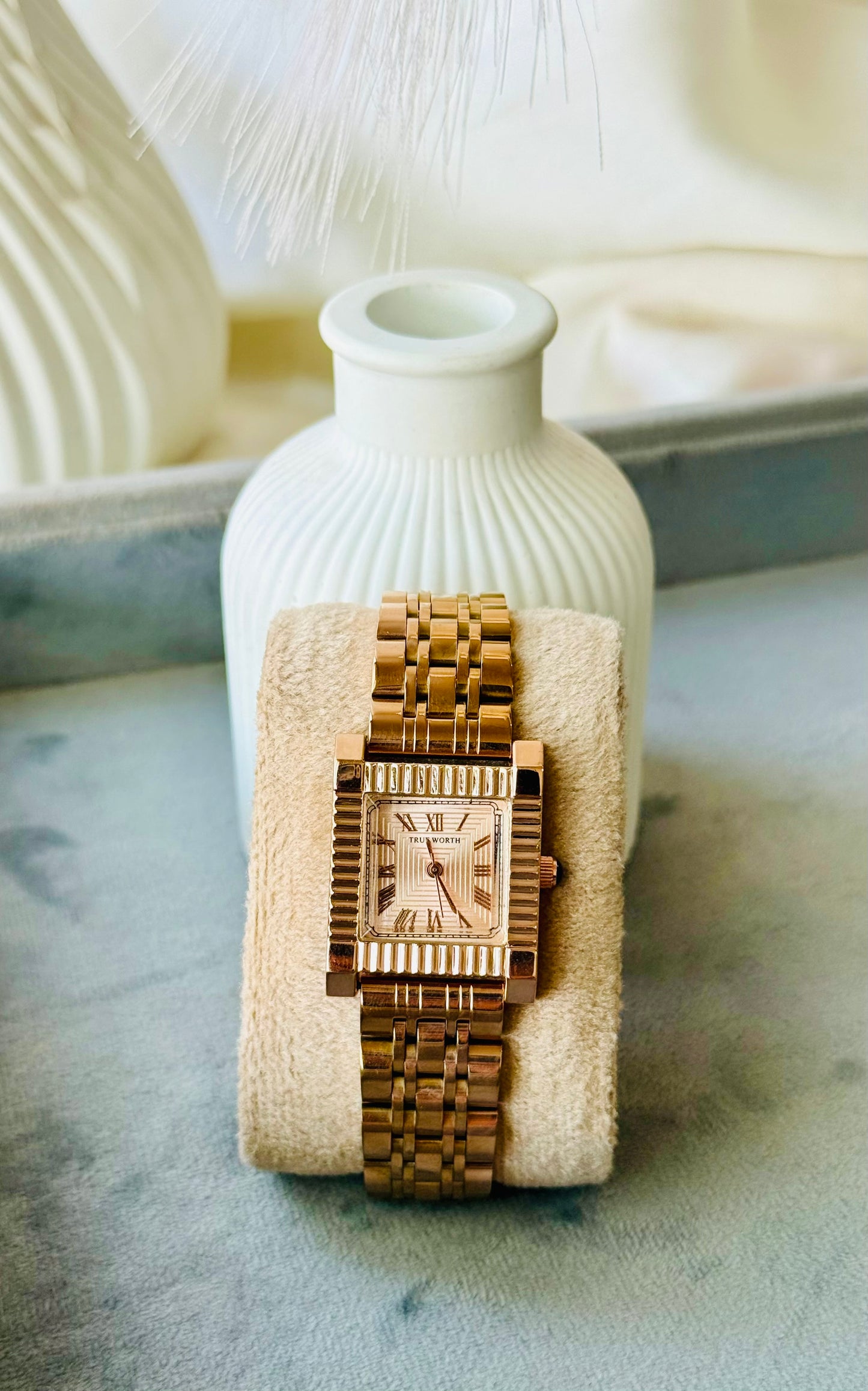 ✨ Exquisite Rose Gold Rose Dial True Worth Jubilee Watch ✨