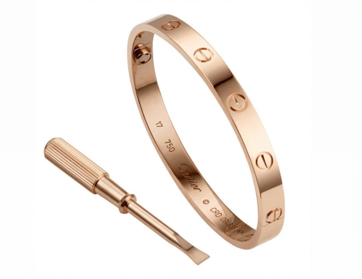 ✨Rose Gold Carte Cuff bracelet along with Screw driver✨