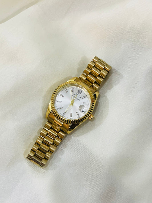 ✨ Exclusive Gold White Dial with DayDate True Worth Watch ✨