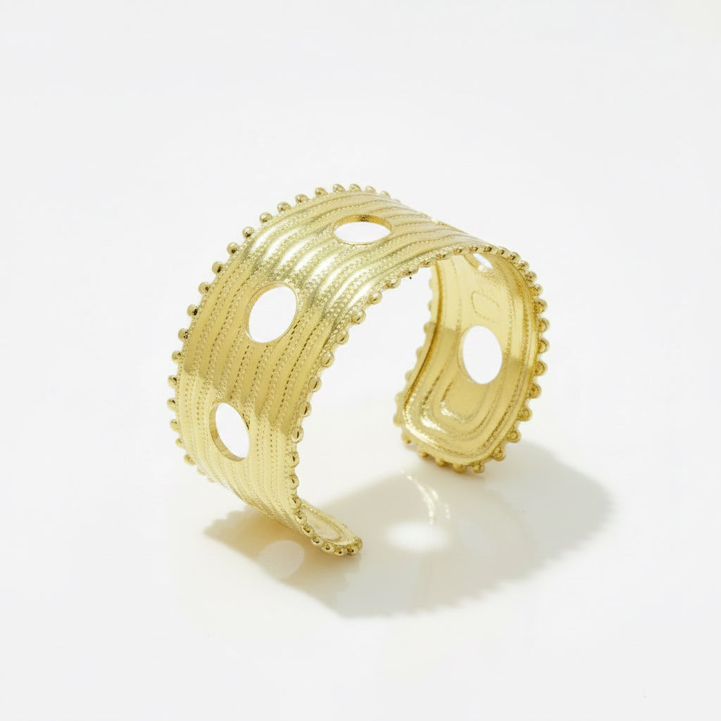 ✨ Exclusive Stainless steel Gold Chunky Adjustable Cuff bracelet ✨