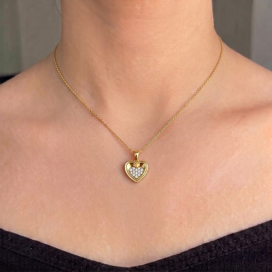 ✨Stainless steel Zirconia Heart pendant ✨