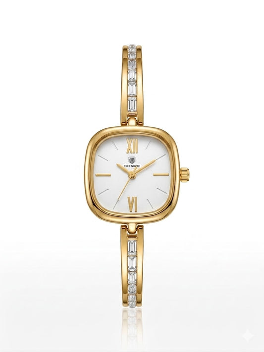 Crystal studded square dial TW watch