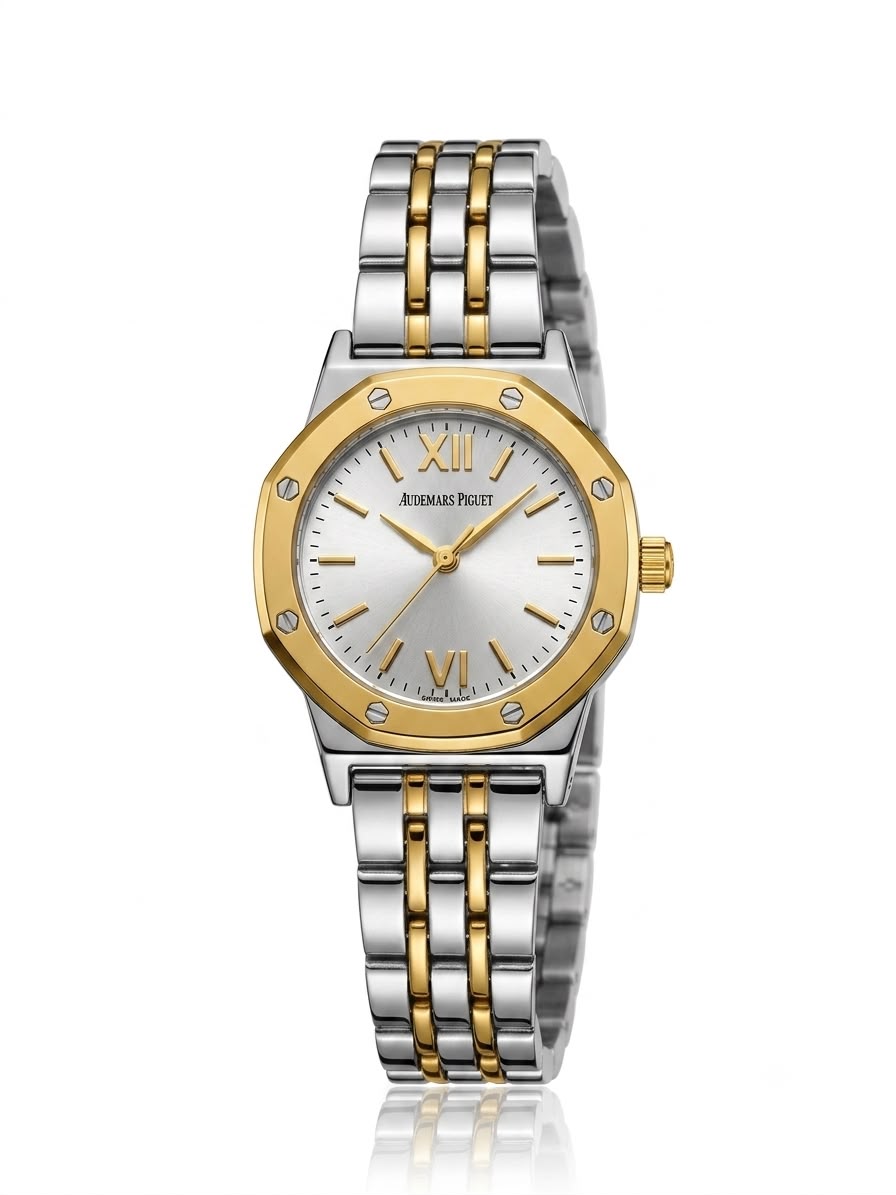 SilverXGold AP white dial watch