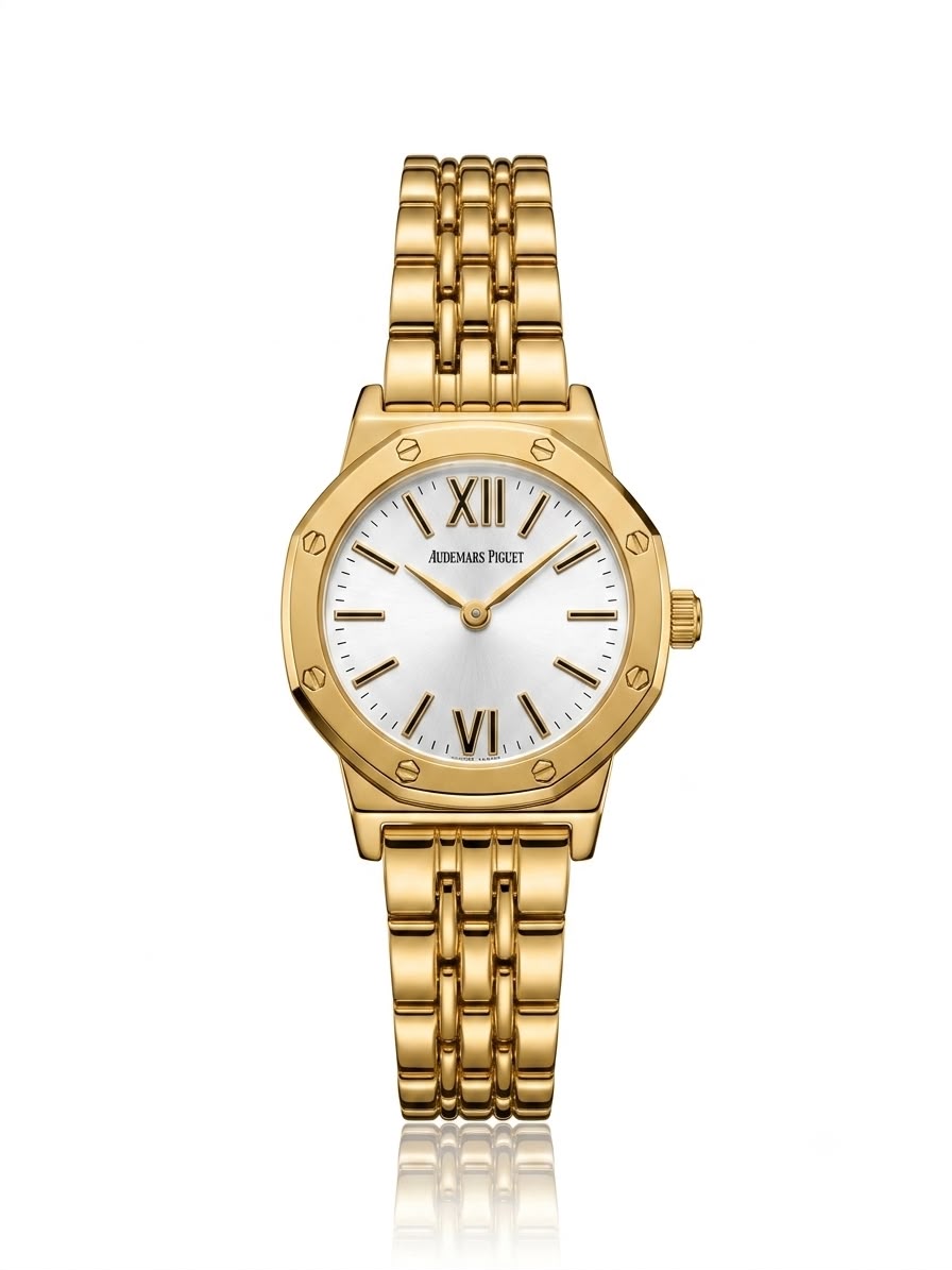Classic Golden AP white dial watch