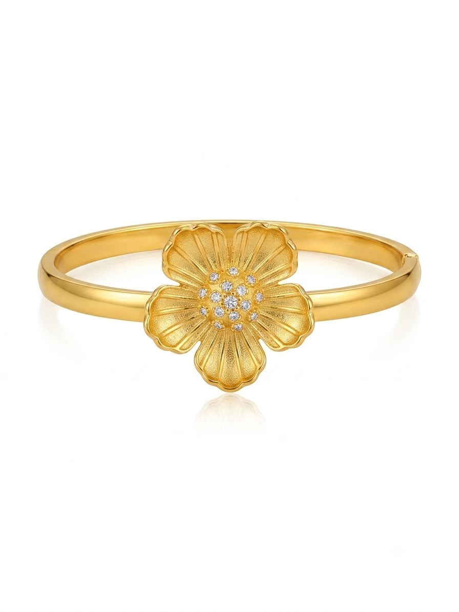 ✨Exclusive Floral Stainless steel cuff bracelet ✨
