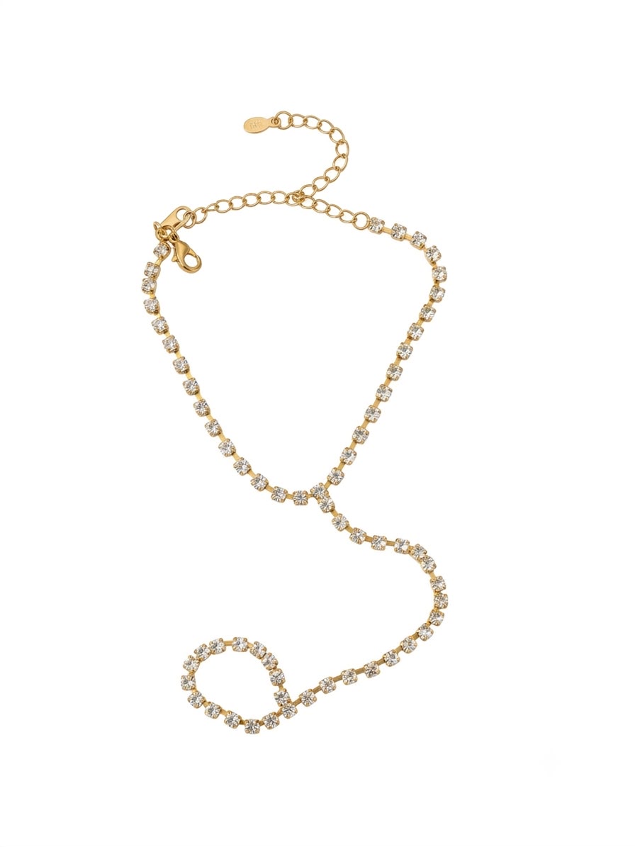 ✨Exclusive crystal tennis hand chain bracelet ✨