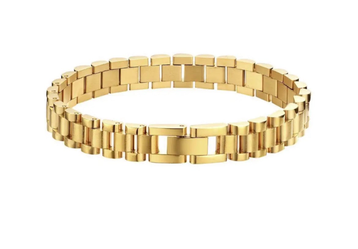 18k high end Pvd gold link bracelet