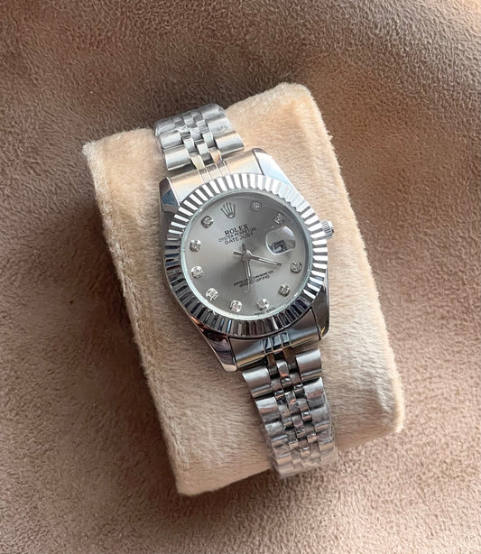 ✨Silver Briaded Jubilee Silver Dial Rlx Watch ✨