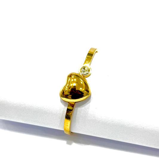 ✨Stainless steel Gold chunky Heart Cuff Bracelet ✨